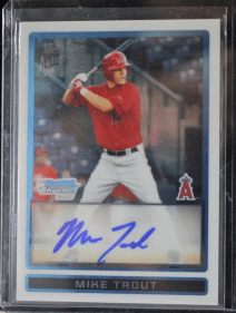 MLB Baseball Trout Autographed Rookie Card Angels