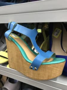 blue wedges