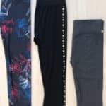 Three pairs of black leggings