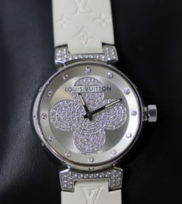 Louis Vuitton Watch w/ Diamonds, Swiss Made
