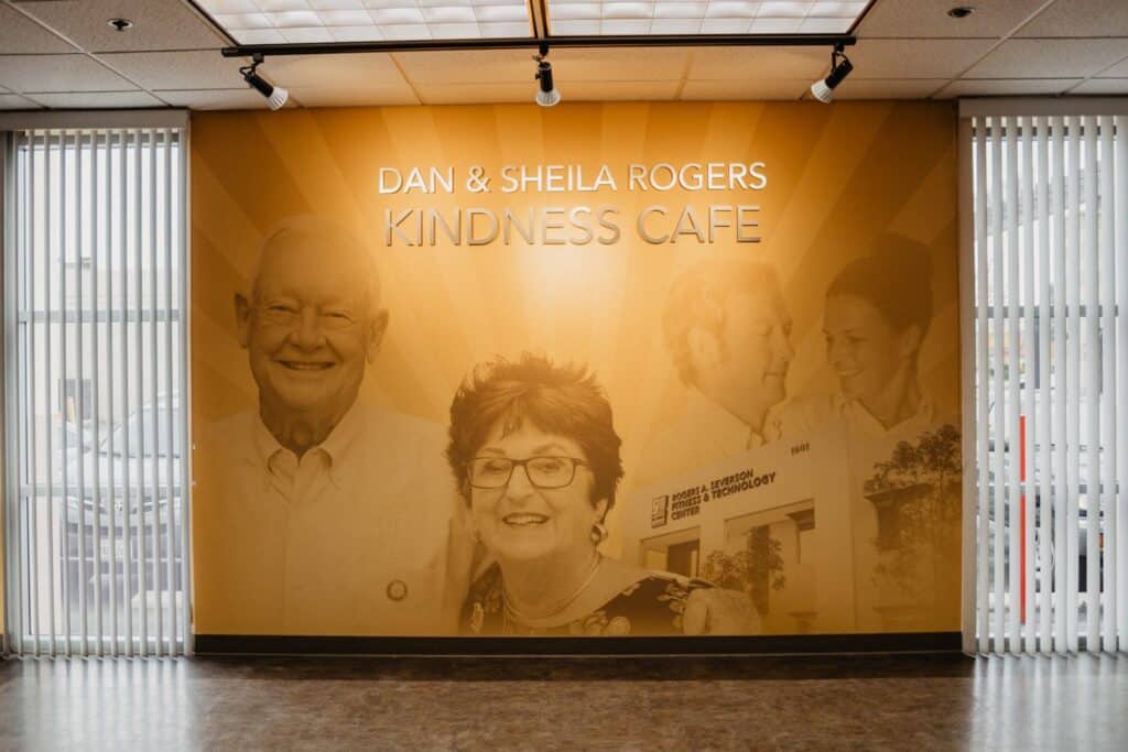 Interior of Dan and Sheila Rogers Kindness Cafe