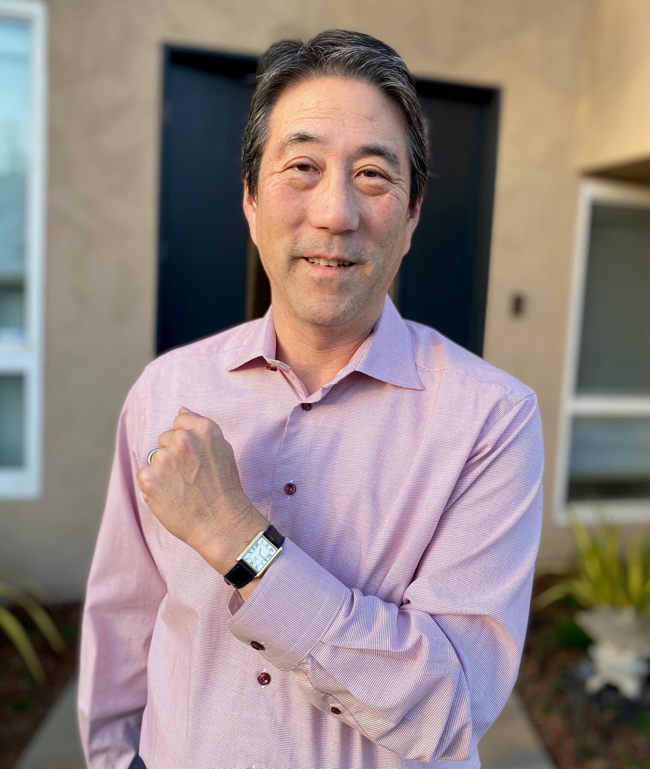 Man with his sentimental watch