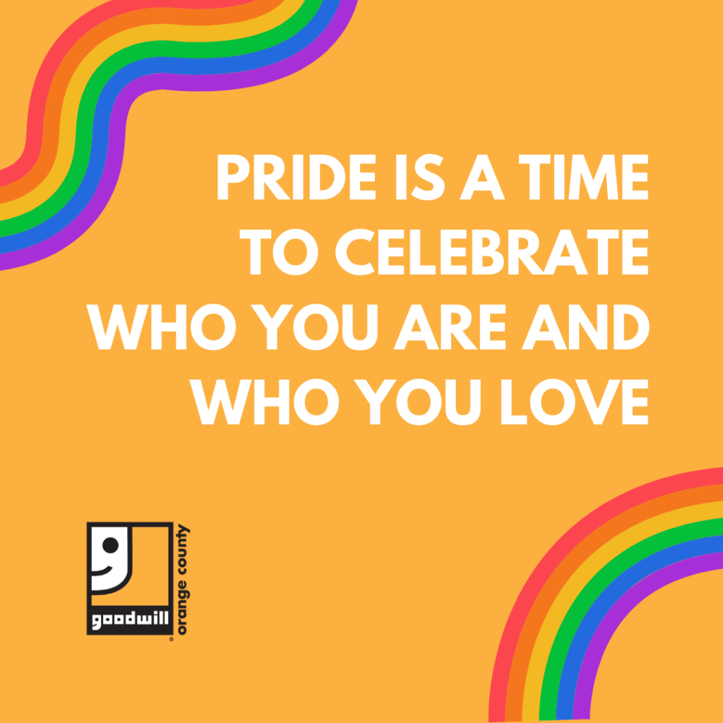 OC Goodwill PRIDE MONTH poster