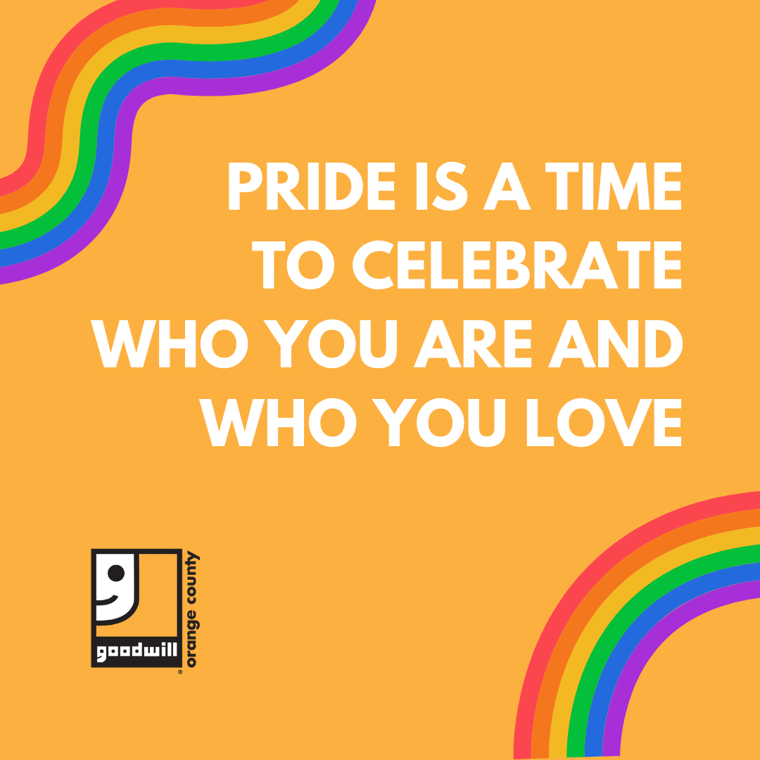 OC Goodwill PRIDE MONTH poster