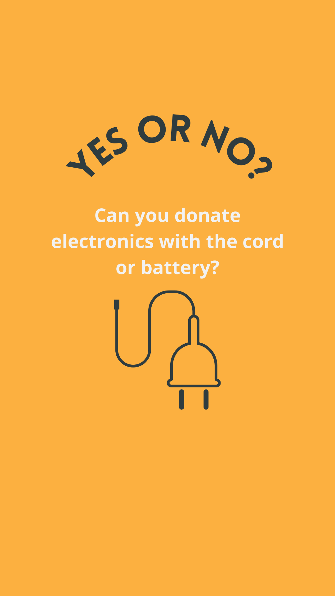 goodwill poster on donating electronics