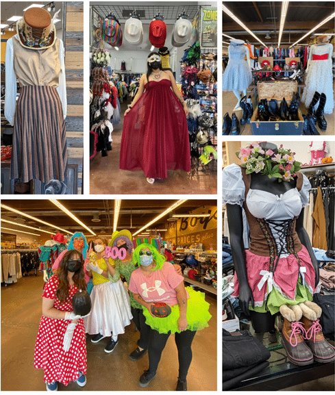 Display mannequins in-store Halloween inspiration