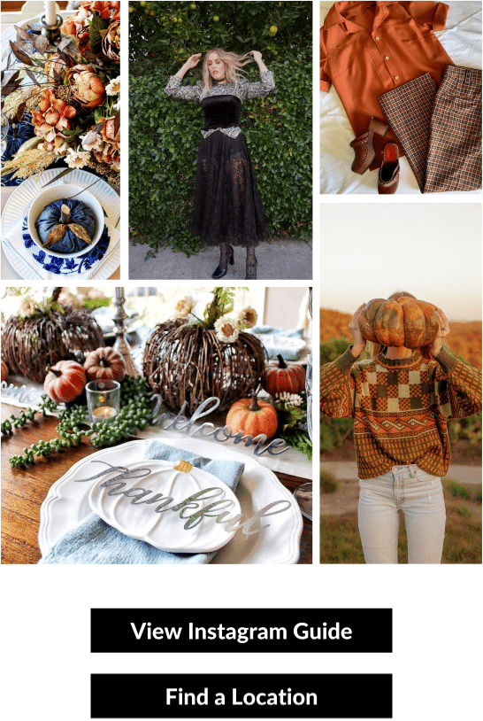 Fall holiday inspiration from goodwill Instagram feed