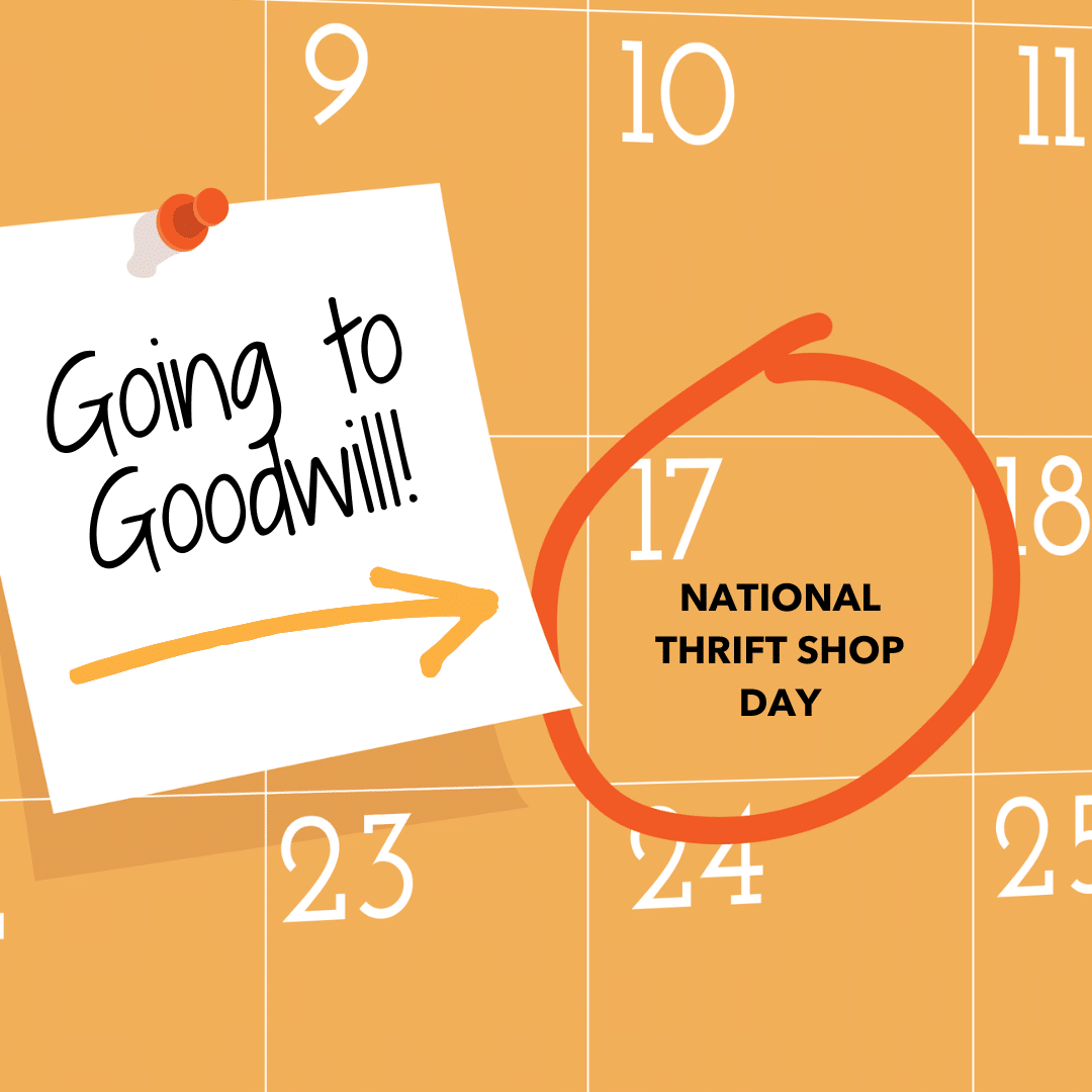 National Thrift Shop Day poster