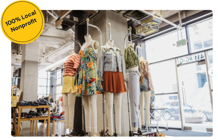 100% Local Nonprofit Thrift Store