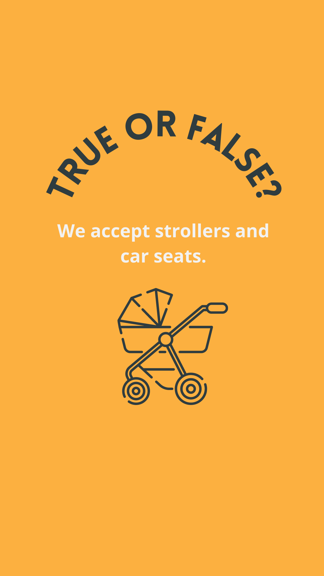 goodwill poster on donating strollers and car seat