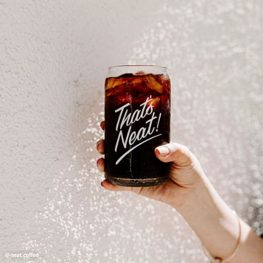 iced black coffee in a glass