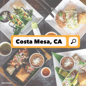Costa Mesa CA text poster
