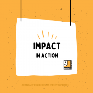 "Impact in action" poster