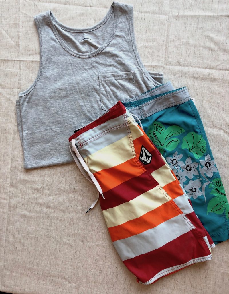 Summer clothes, sleeveless top with trousers