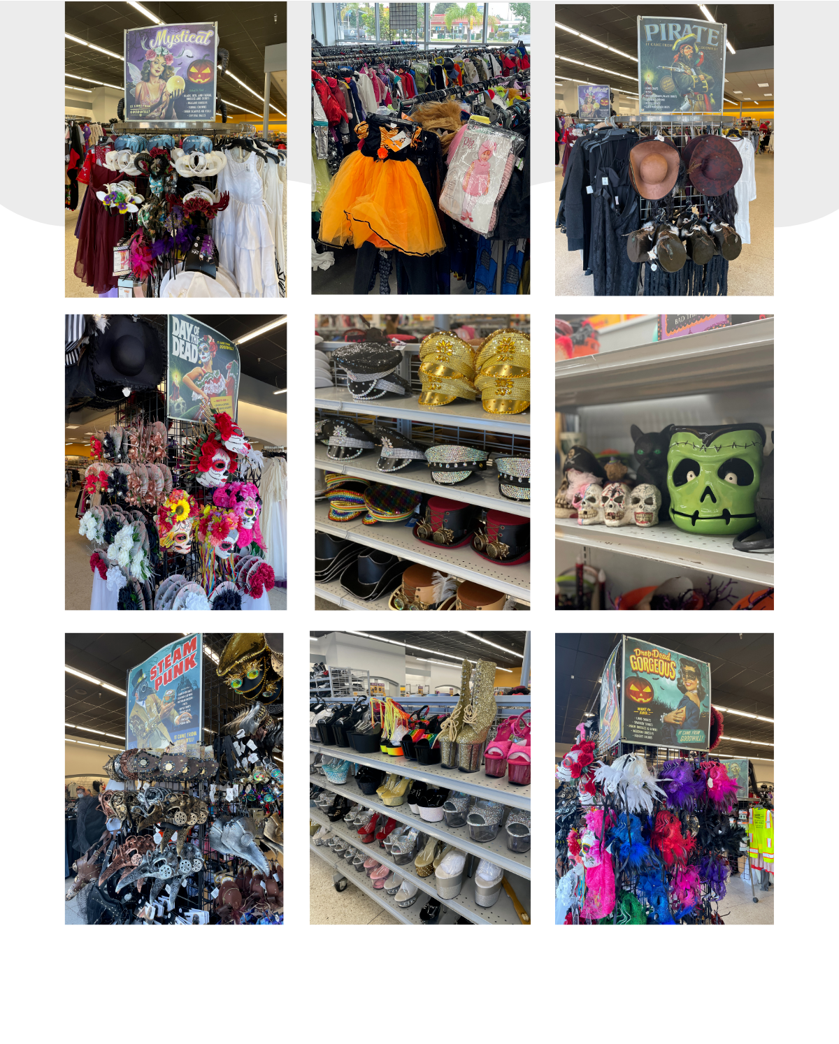 Halloween merchandise at shop