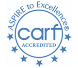 carf logo goodwill of Orange County has been accredited by CARF