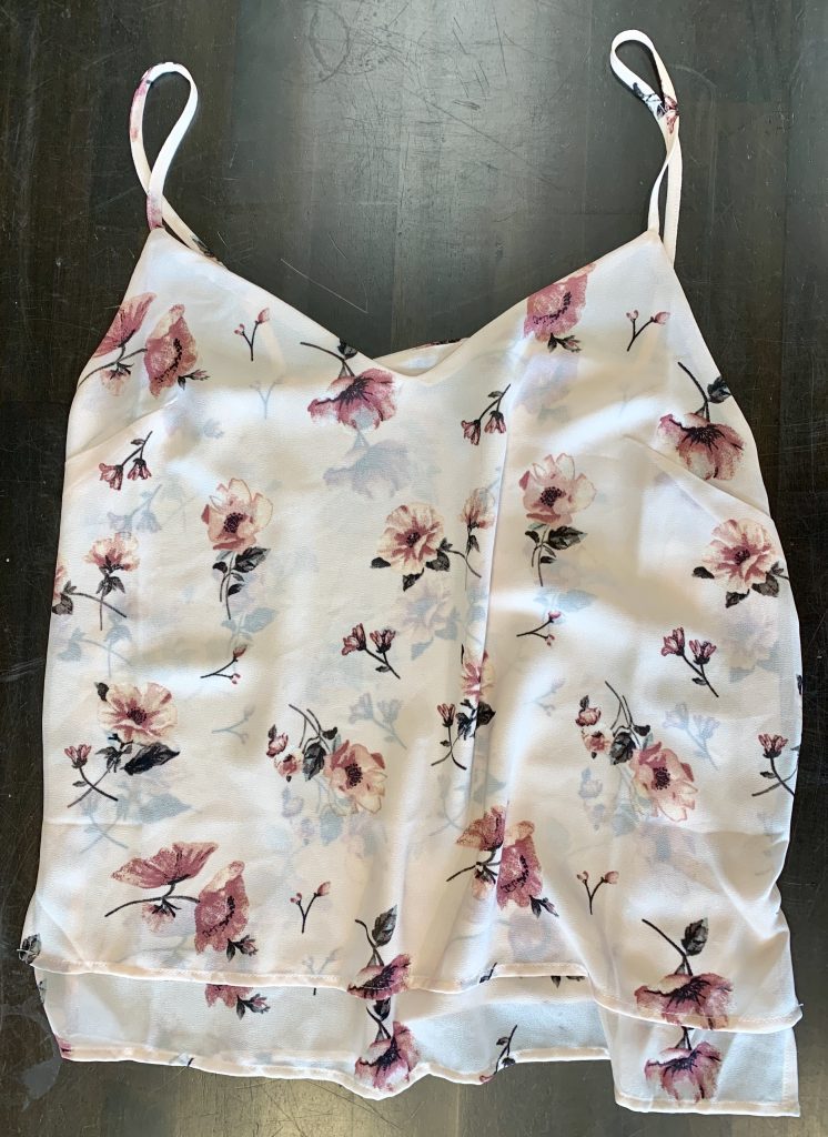 White sleeveless blouse