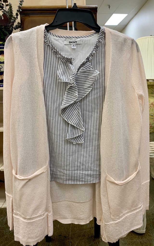 Light jacket with striped spring blouses